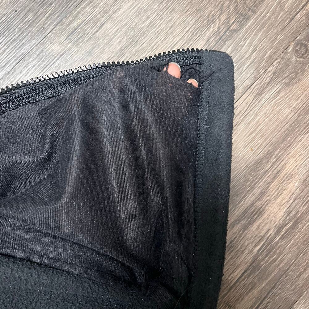 The North Face Black Full Zip Fleece Jacket Women’s M Soft Warm Cinch  Flawed - Picture 9 of 12